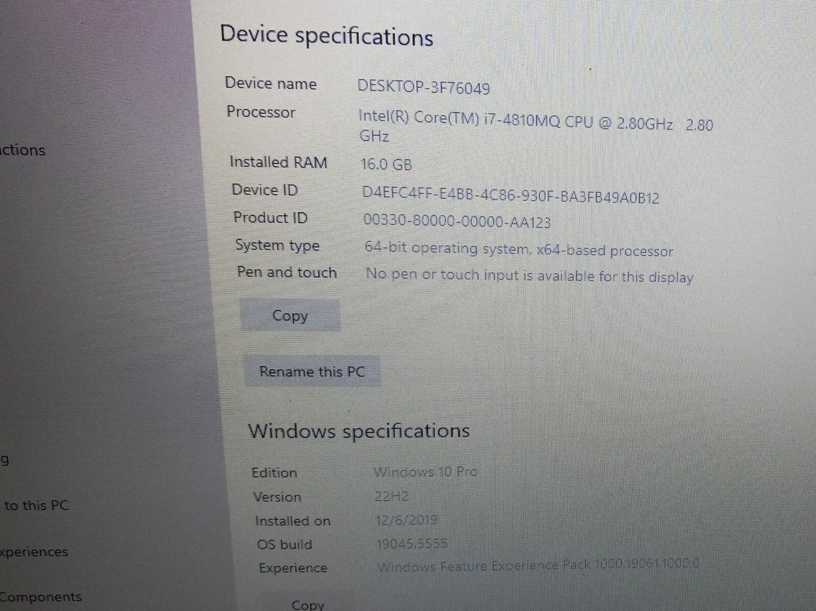 Sager Clevo P177SM-A NP8298 I7-4810mq 2.8-3.8Ghz 16GB 512GB NVIDIA “P5000” W10