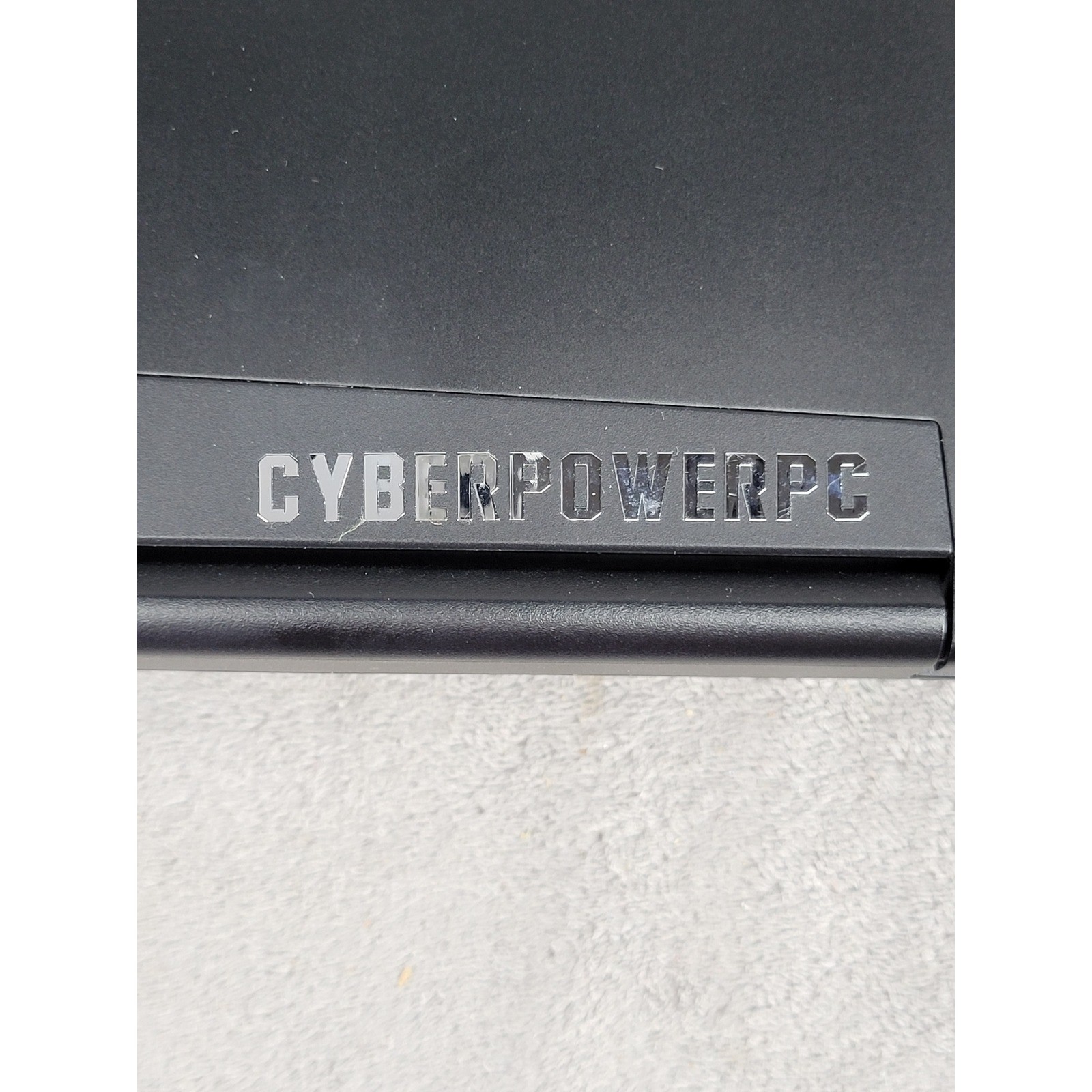 CyberPowerPC Gaming Laptop Black Password Locked No Cords For Parts or Repair