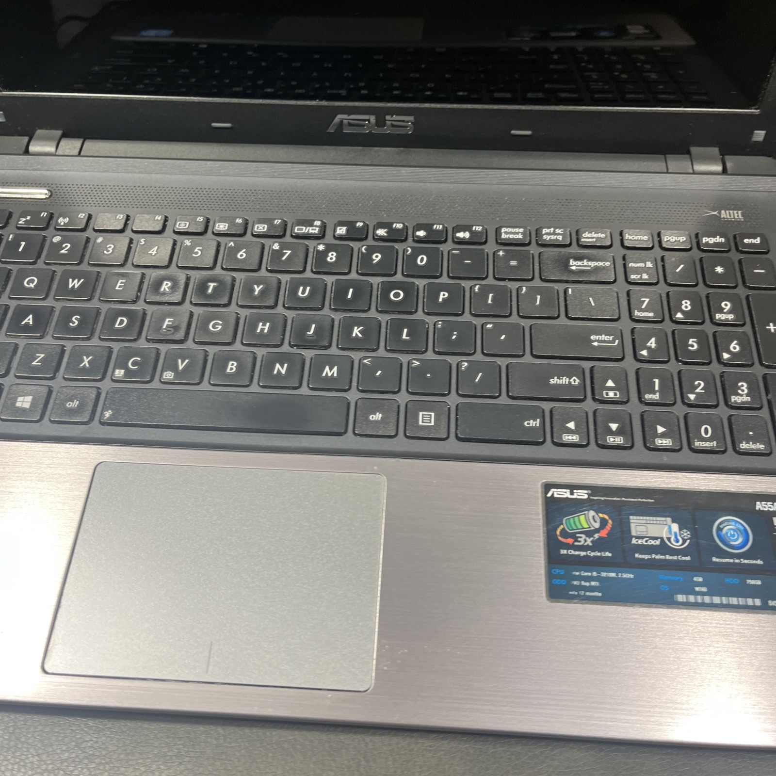 Asus K55A 15″ Laptop Intel i5-3210M NO TURN ON