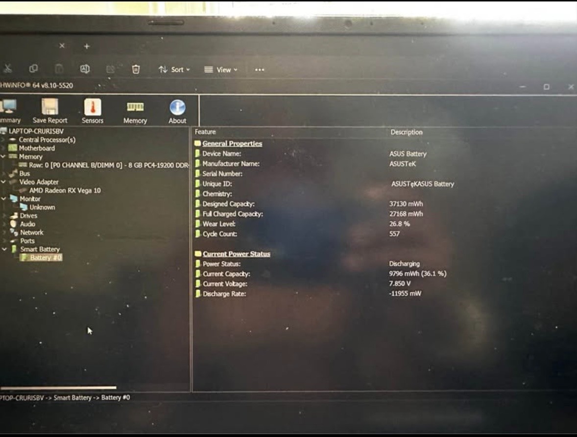 ASUS VivoBook 15 Laptop AMD Ryzen 7 3700U 8GB RAM 256GB SSD Vega 10 Win10