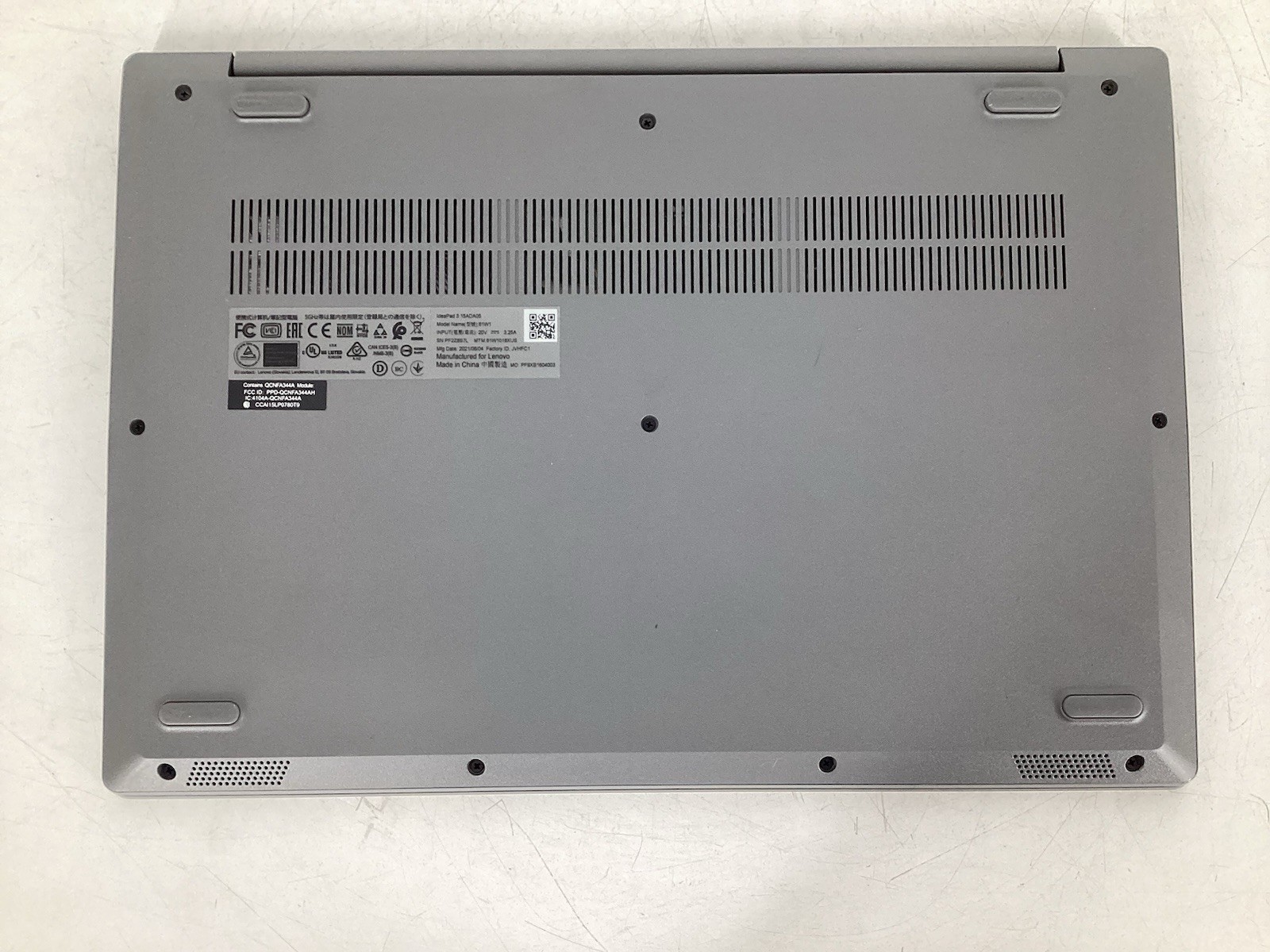 Lenovo IdeaPad 3 15ADA05 15.6” FHD AMD Ryzen 3 3250U 2.6GHz 8GB 128GB NVMe No AC