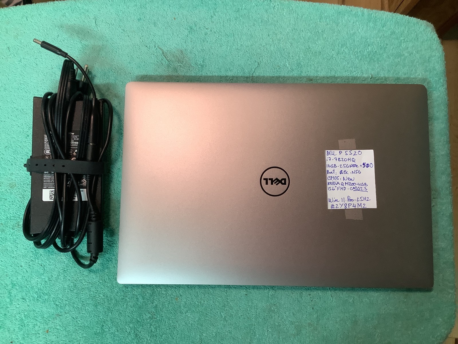Dell Precision 5520 Nvidia M1200, i7-7820HQ, 16GB – 256GB + 500 Windows 11 Pro