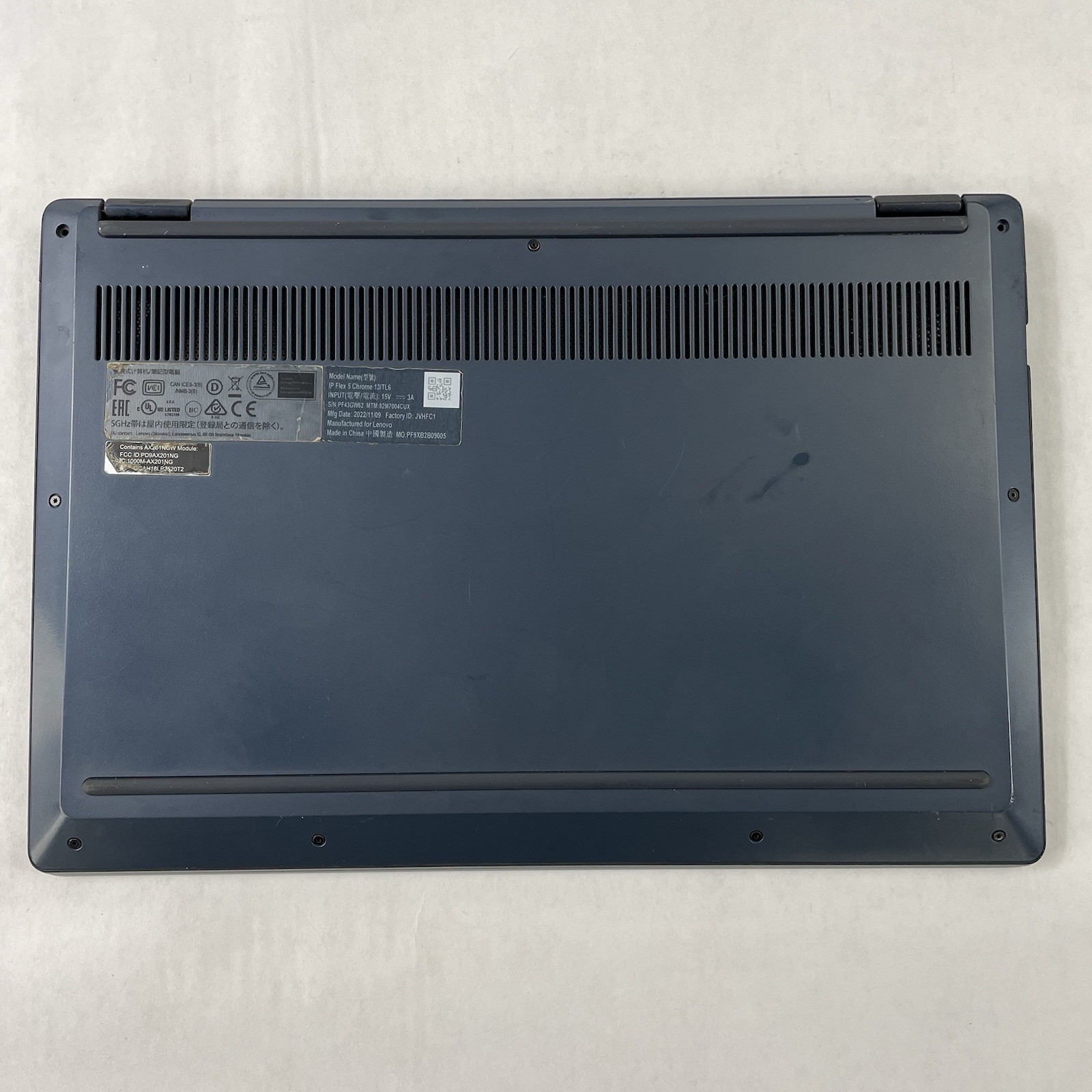 Lenovo IP Flex 5 Chrome 11.6″ Core i5-1115G4 3.00 GHz 8 GB RAM 16 GB HDD No AC