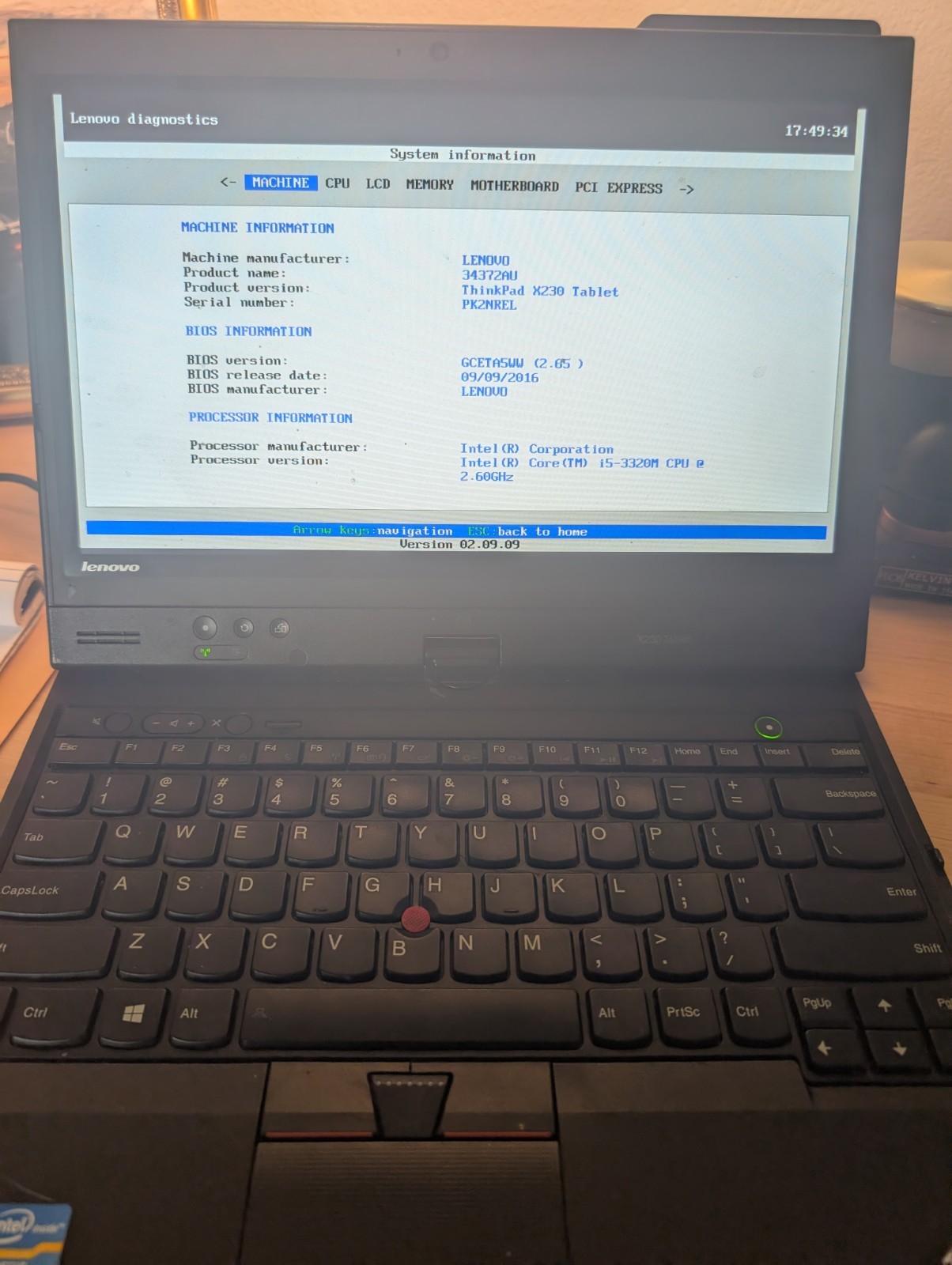 ThinkPad X230 Tablet 8GB RAM, No Hard Drive, Touchscreen, Pen