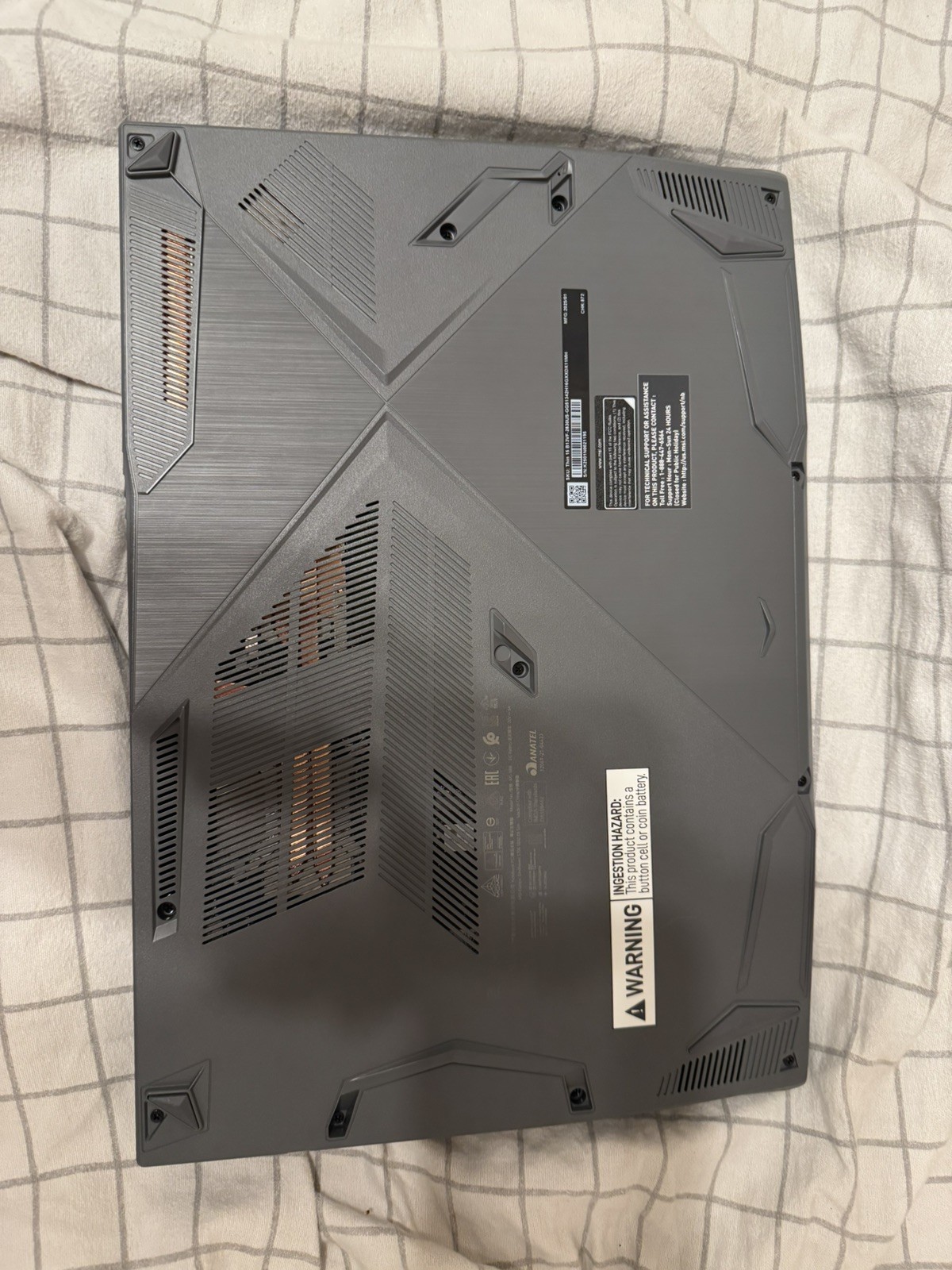 MSI Thin 15 B13VF i5-13420H 2.1GHz 16GB RAM 512GB SSD GeForce RTX 4060 READ DESC
