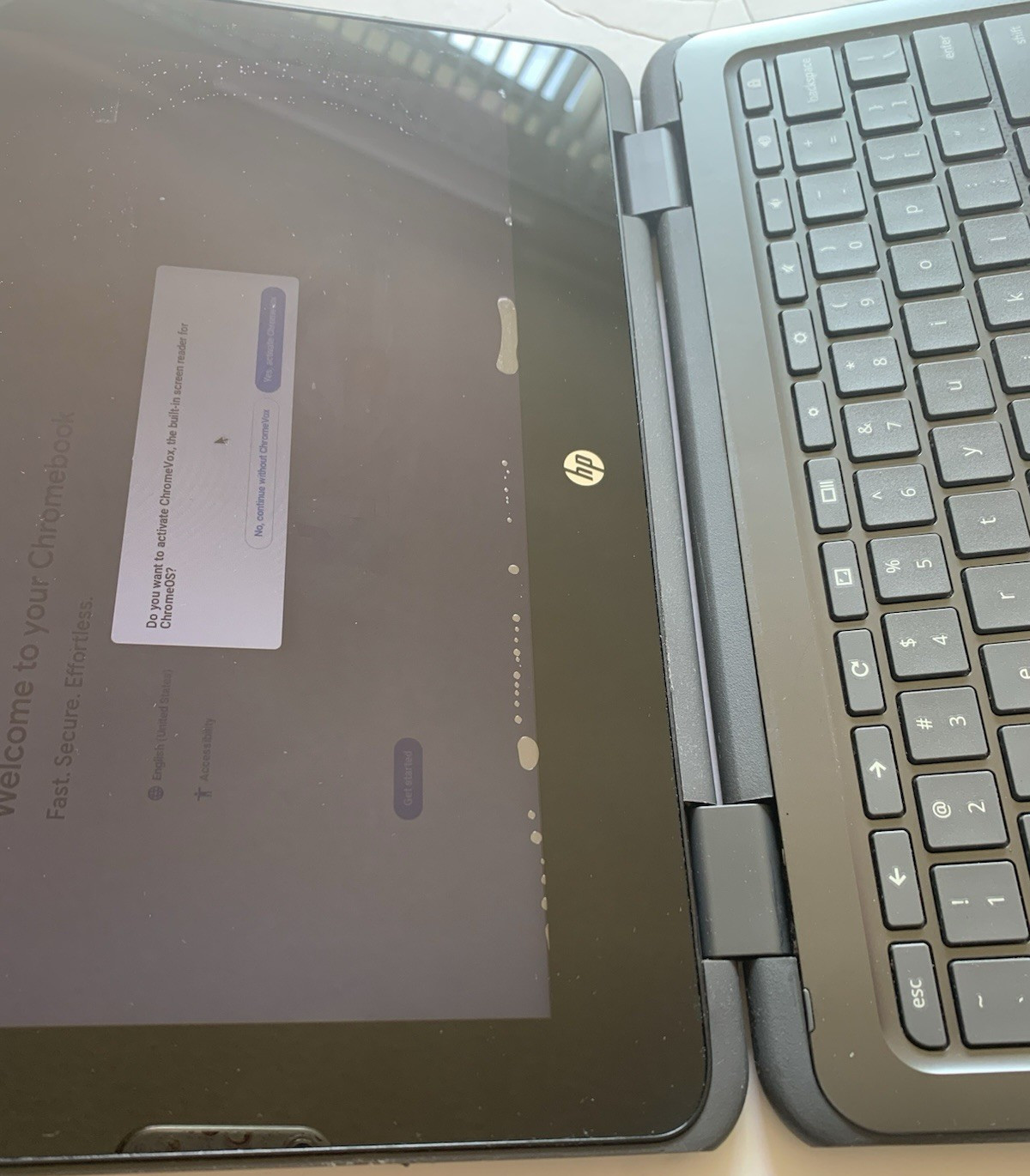 Lot of 5 HP X360 11.6 Chromebook 2-in-1 TOUCH ,4GB RAM, 32GB eMMC ,*SEE PHOTOS*
