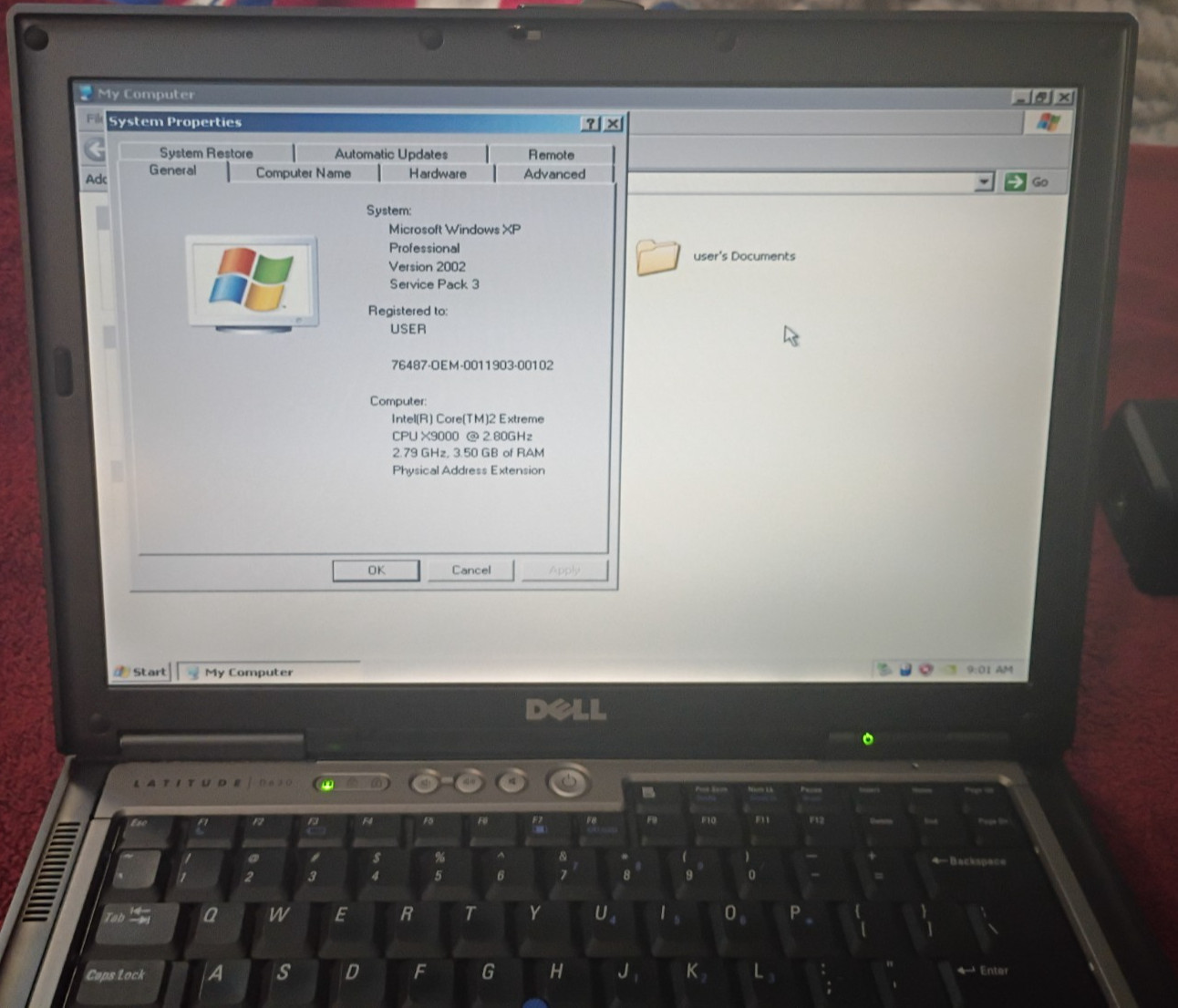 Dell Latitude D630 Intel Core 2 Extreme X9000 – NVIDIA – 4GB RAM – XP Pro – 1TB