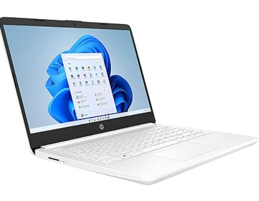 HP 14 inch Laptop, 8 GB Ram, 192 GB Storage, White Brand New