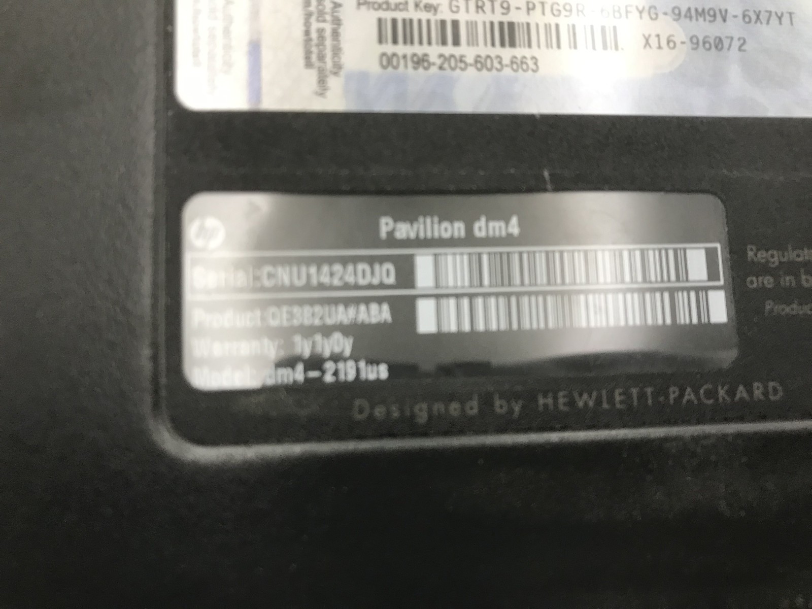 HP PAVILION DM4 2191US – FOR PARTS/REPAIR – INTEL I5 2ND GEN – NO RAM – READ -BB