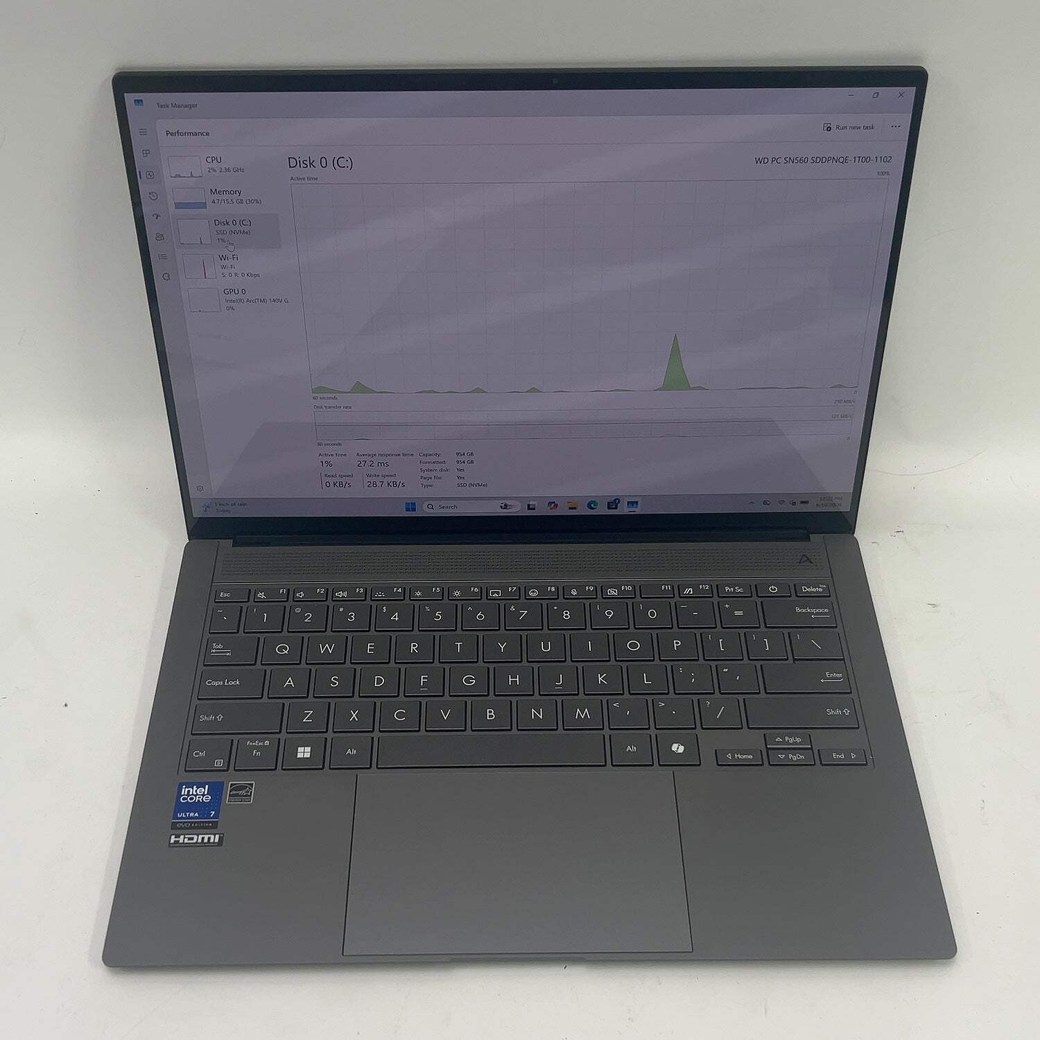 Asus Zenbook S 14 UX5406SA 14″ Core Ultra 7 256V 2.2GHz 16GB RAM 1TB SSD