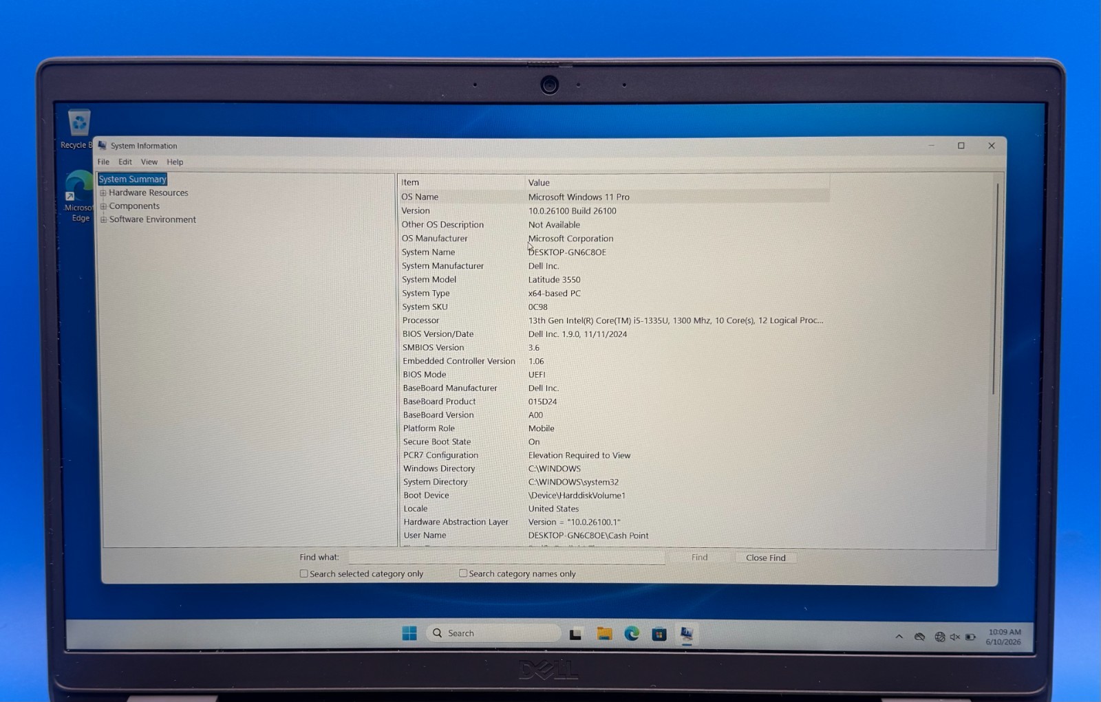 Dell Latitude 3550 Laptop, 15″ Core i5 13th Gen, 16GB RAM, 256GB SSD, Windows 11