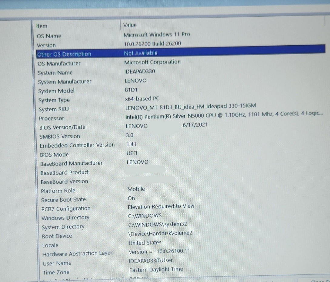 Lenovo IdeaPad 330-15IGM Laptop