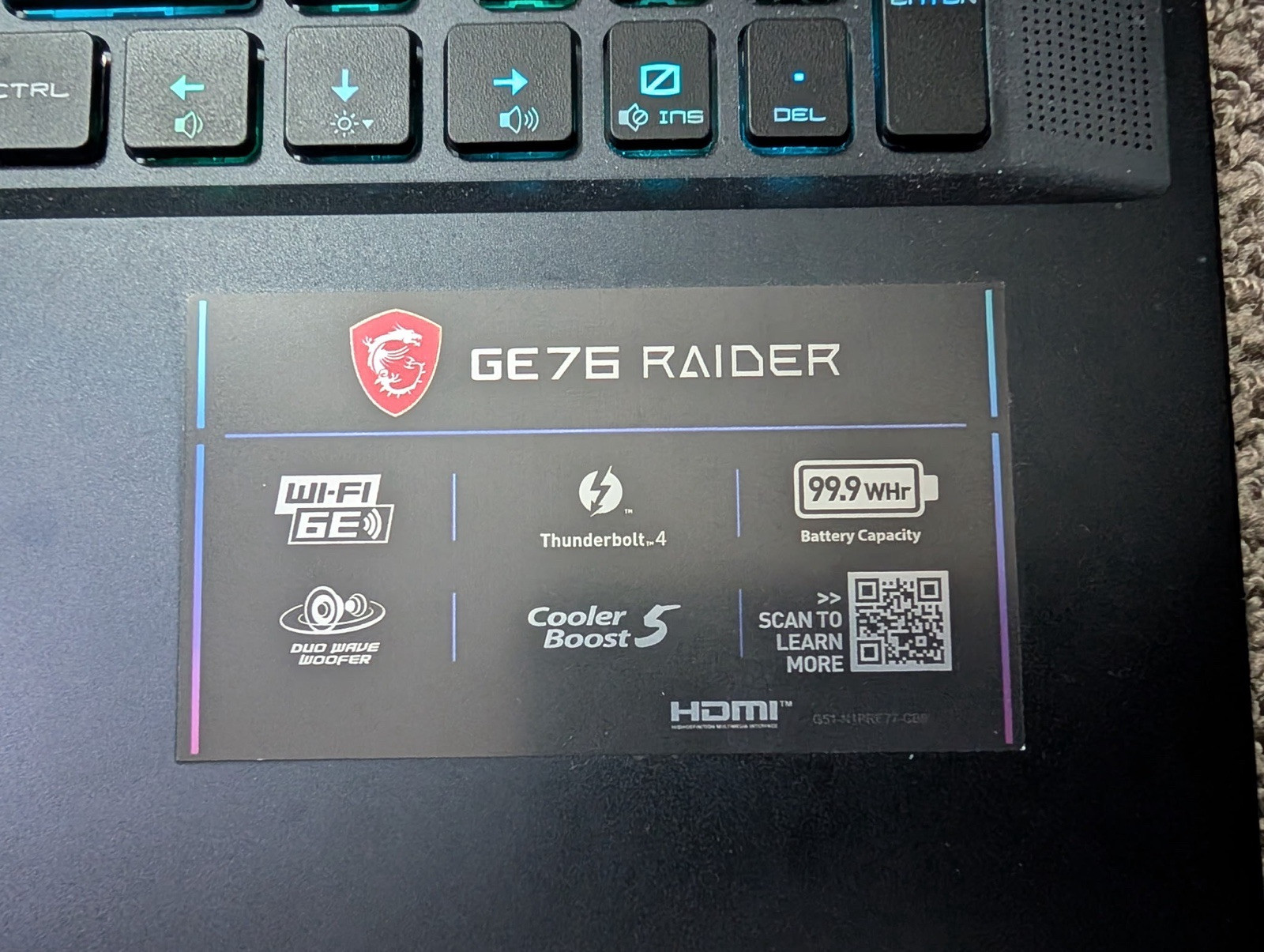 MSI GE76 Raider Gaming Laptop