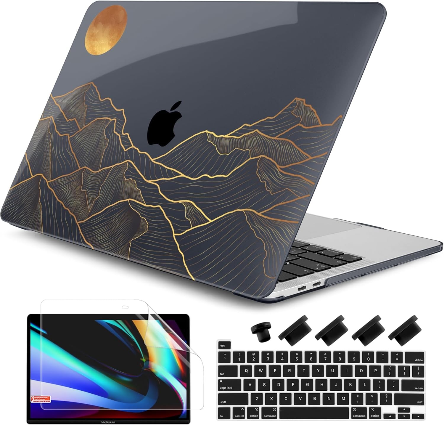 MacBook Pro 13 inch Case 2024 2023-2020 Release A2338 M2/M1 A2251 A2289 with Ret