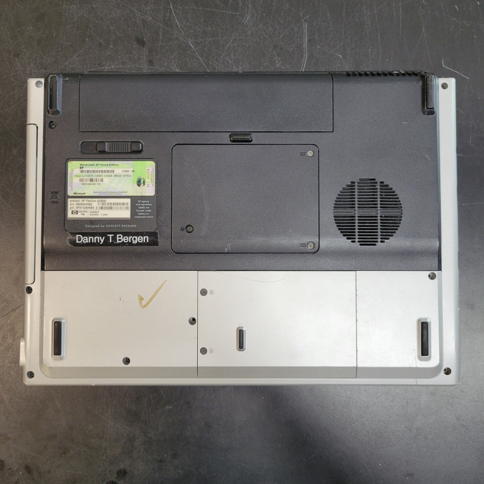 HP Pavilion dv5000 15.6″ AMD Turion 64 1 GB RAM 0 GB HDD