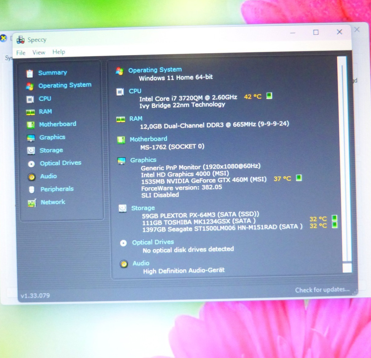 Medion ERAZER X7820 17″ FULLHD l GeForce GTX i7 Windows 11 2x SSD HDD 1500GB