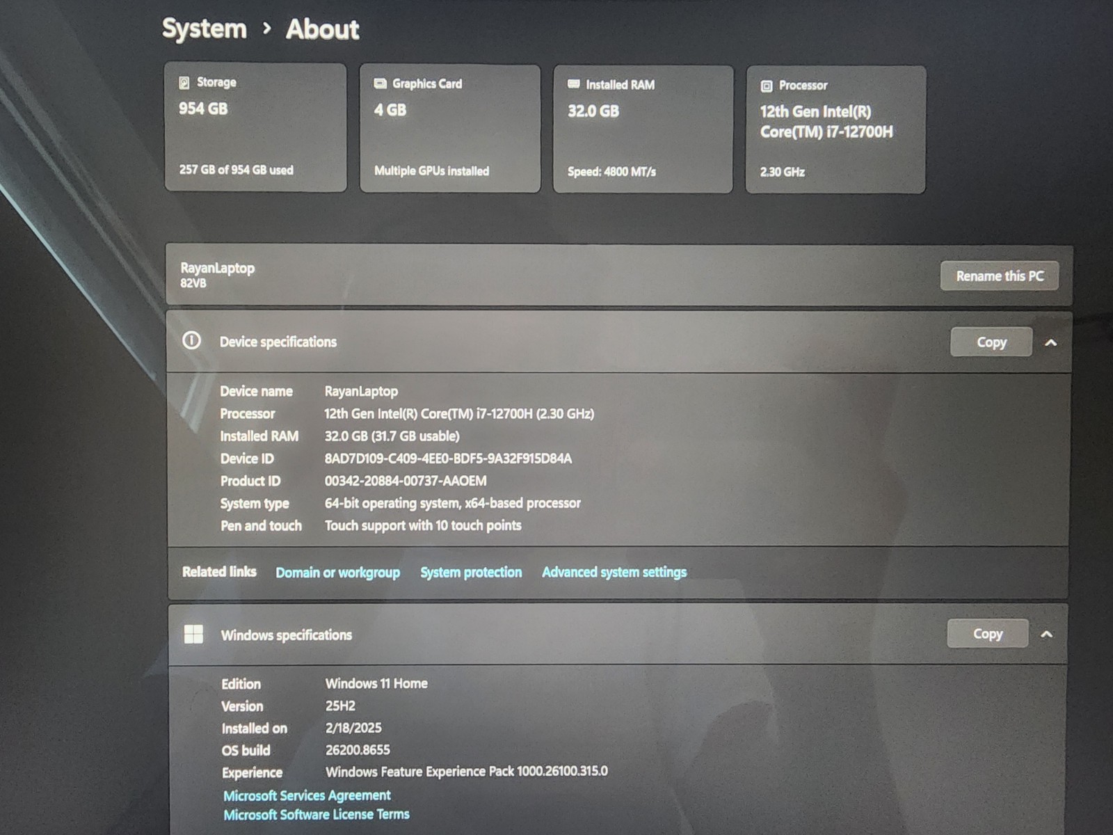 Lenovo Slim 7 16IAH7 Touch _ i7-12700H _ 32GB LPDDR5 _ 1TB SSD _ A370M