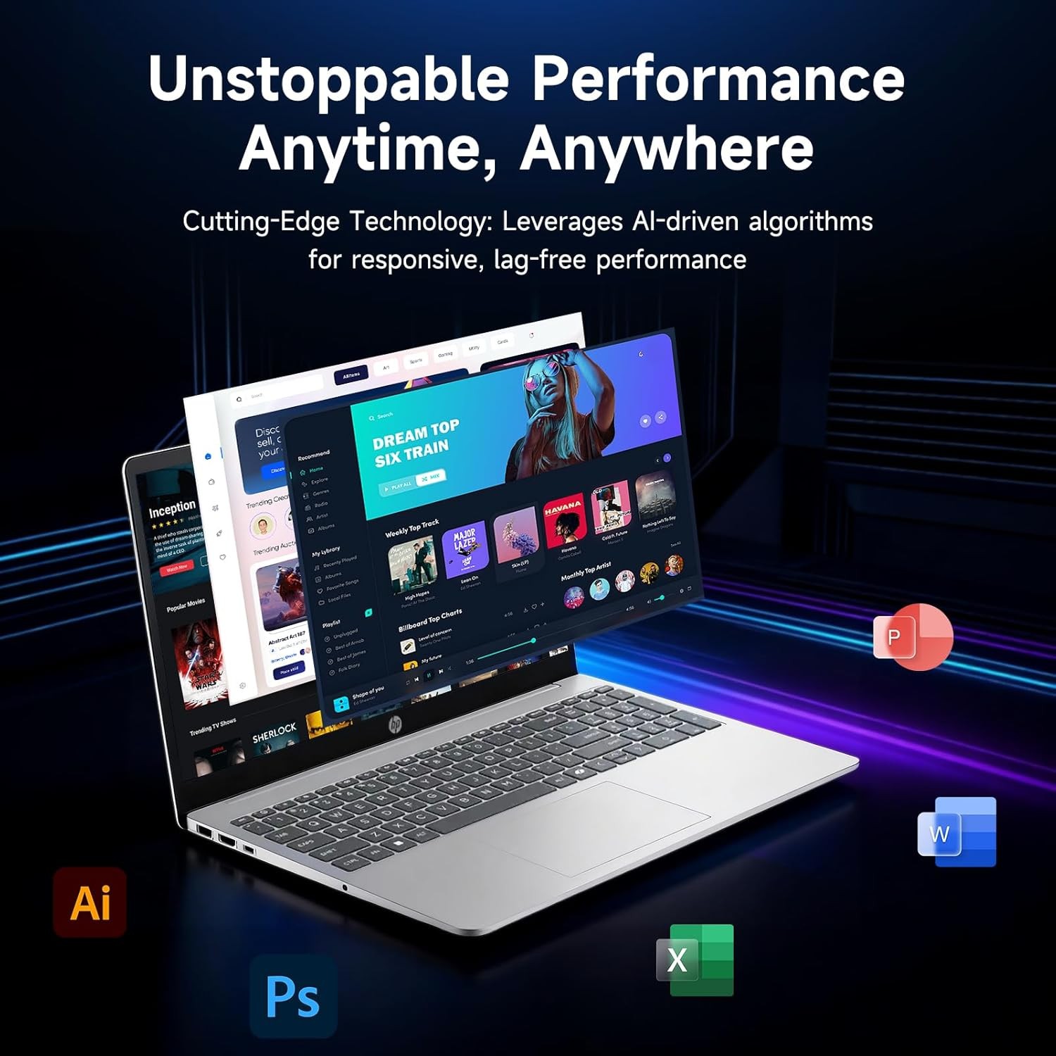 HP 15.6″ FHD Touchscreen Laptop Intel Core i7-1355U 16GB RAM 512GB SSD Win11 Pro