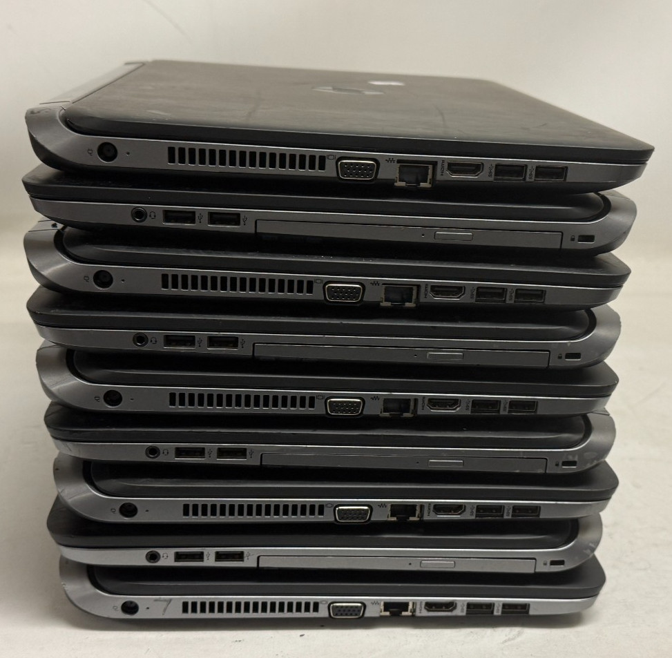 HP ProBook 455 G2 15.6″ (Mixed CPU – 4/8GB RAM – NO OS/HDD) – Lot of 9