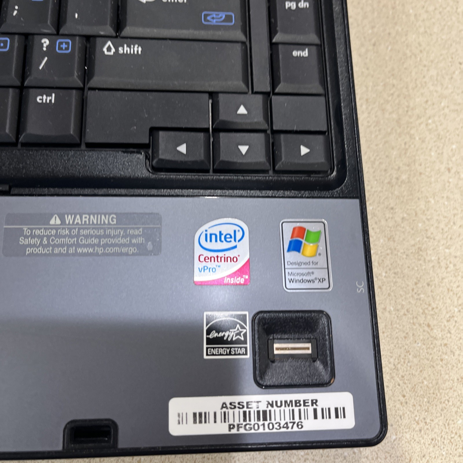 2 HP Laptops, Untested/no Cords. C COMPAQ 6910p @ HP RTL8723BE1T1R. #1523