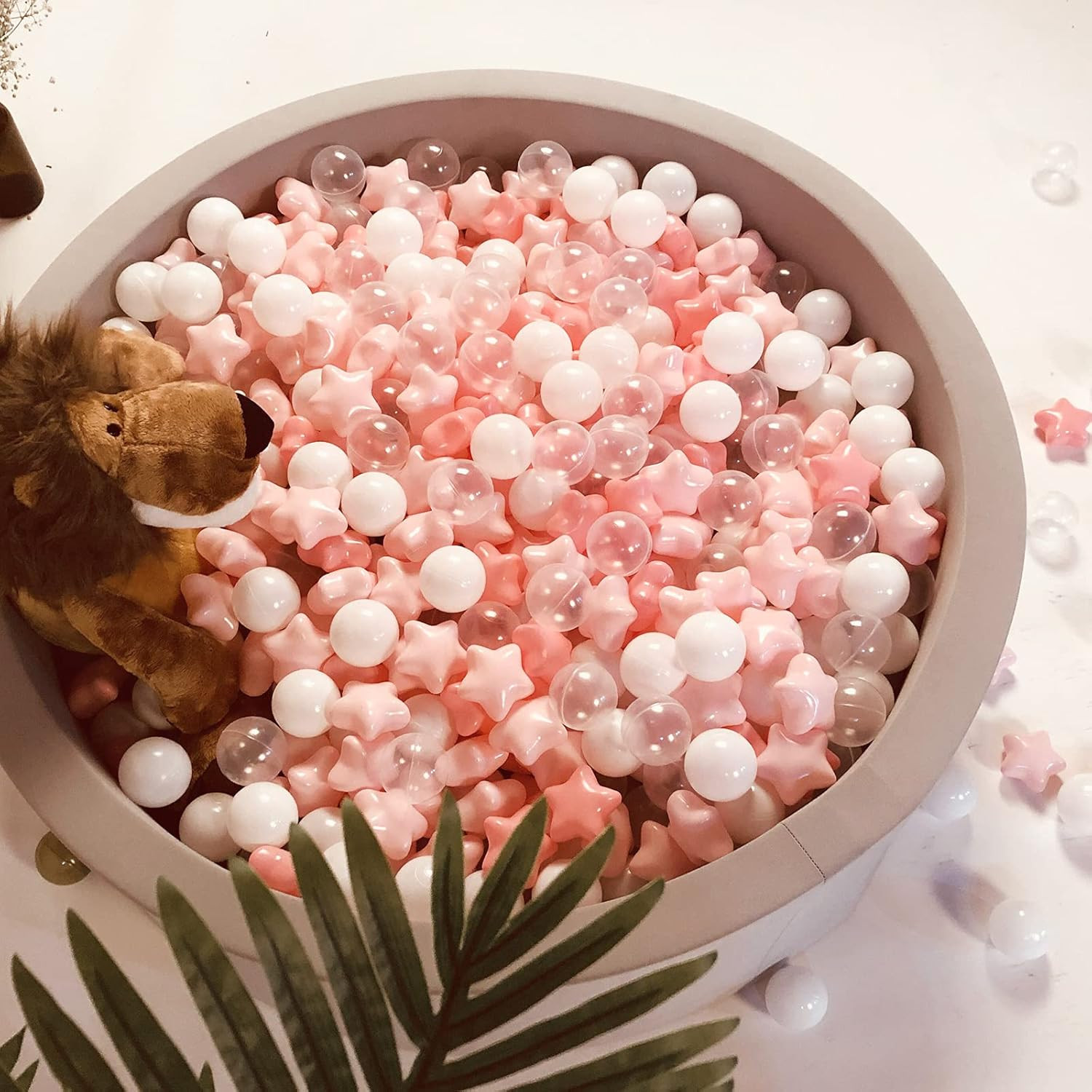 Ball Pit Balls 50 100 200 500, Star Shapes for Babies Kids Playpen Plastic Balls