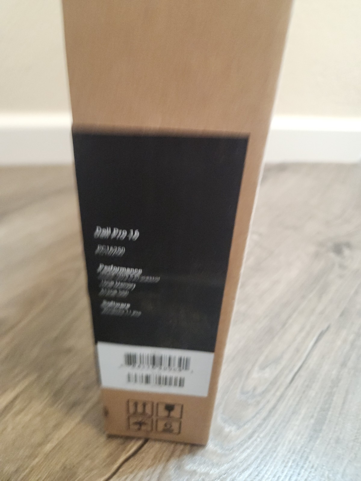 Box Dell Pro 16 Plus PB16250 Laptop PACKAGE SHIPPING BOX ONLY with Inserts