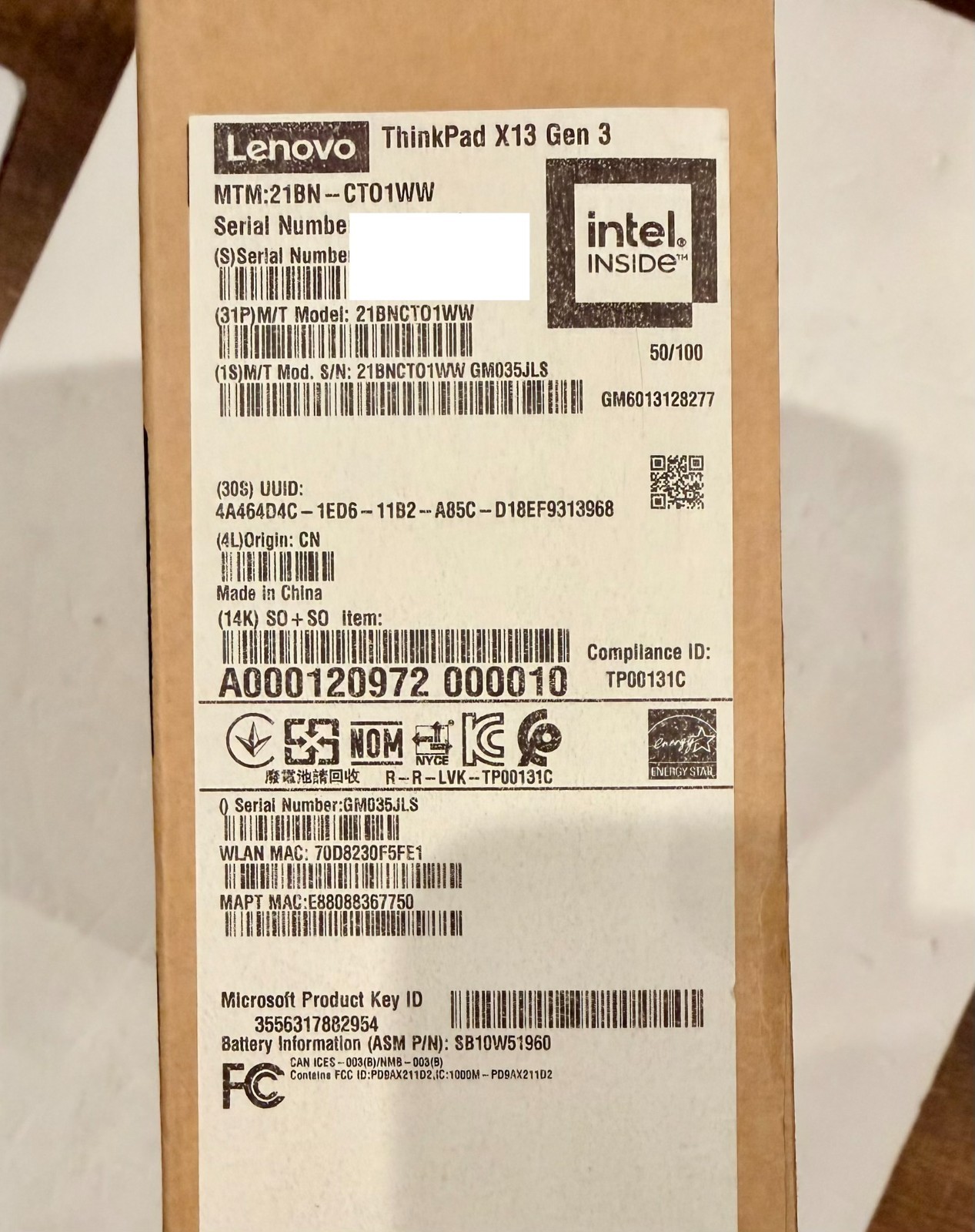 Lenovo ThinkPad X13 – 13.3″ Screen, Intel Core i7 vPro 12, 32GB RAM, 512GB SSD
