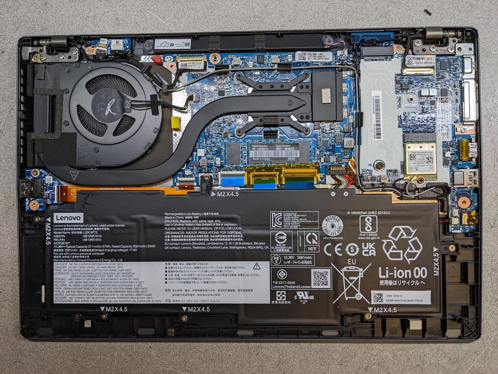 LENOVO THINKPAD T14S GEN2 RYZEN 7 PRO 5850U @ 1.9GHz, 16GB RAM, NO HDD/OS
