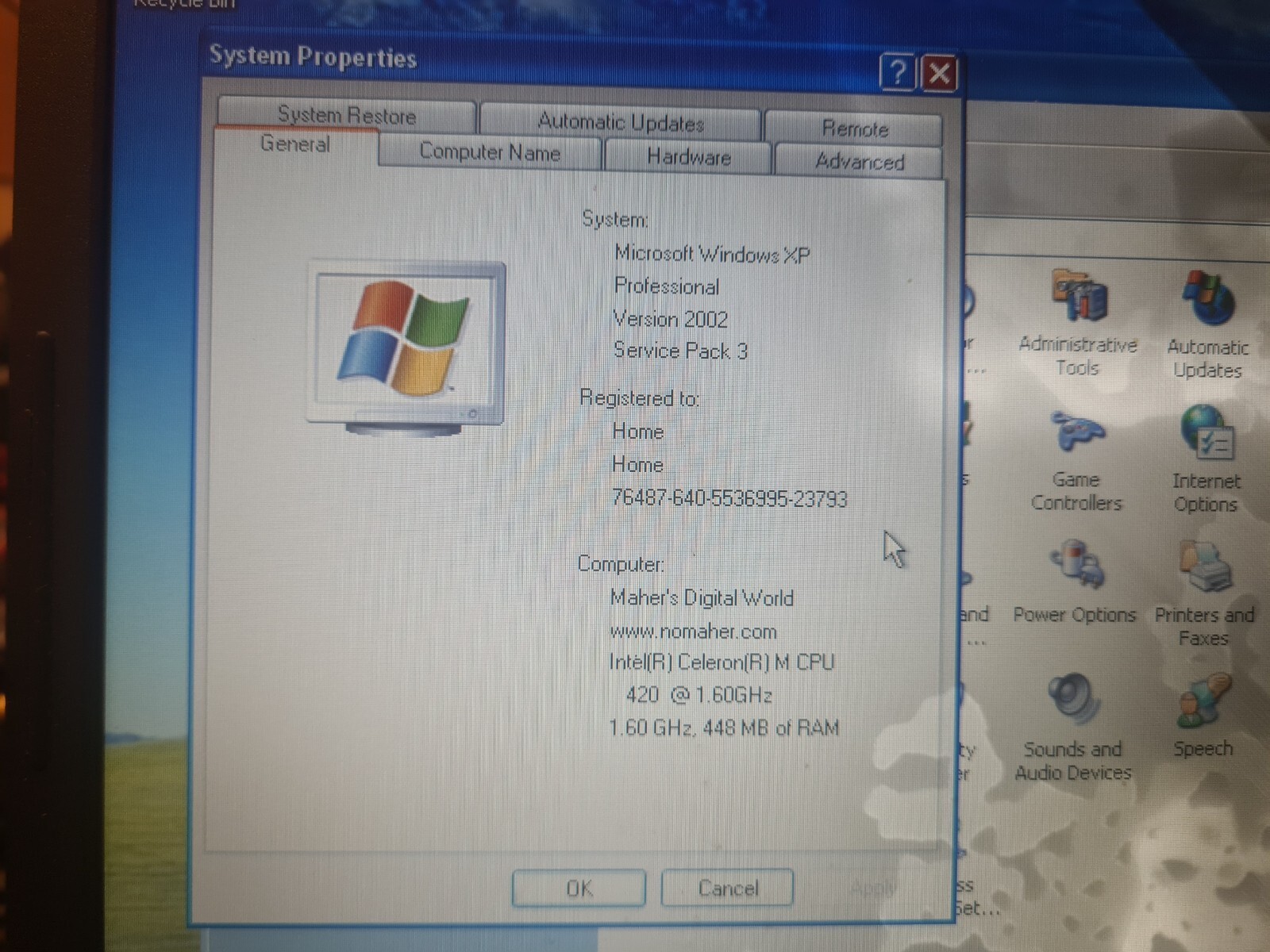 Toshiba WINDOWS XP SP3 Satellite L35-S2194 Laptop Power Supply TESTED WORKS