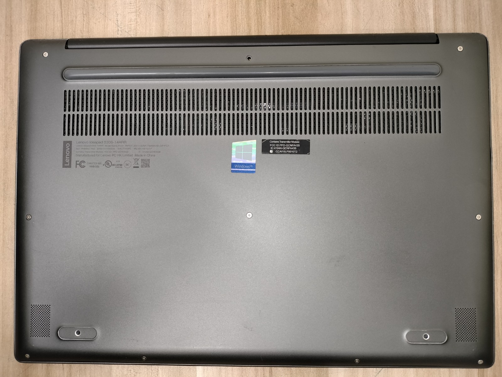 Lenovo Ideapad 530S-14ARR | Ryzen 5 2500U | 8GB RAM | 256GB SSD | NO OS