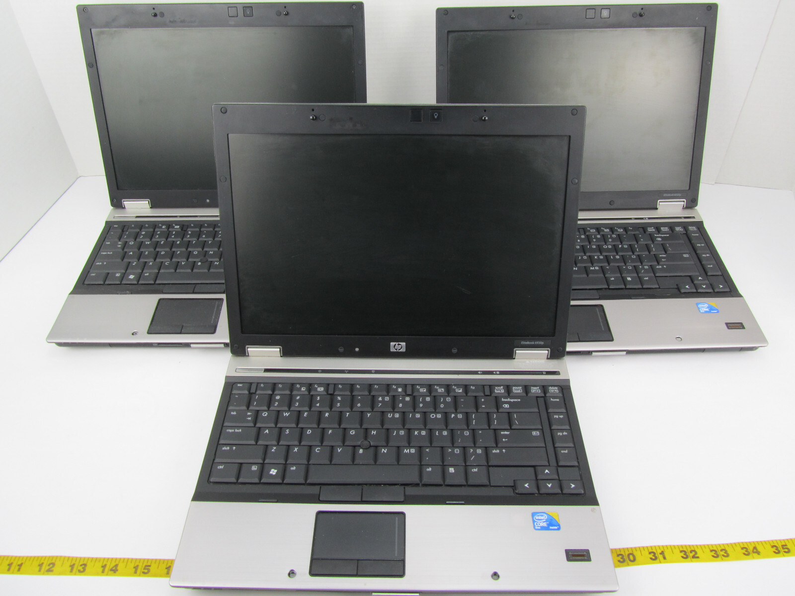 Lot of 3 HP EliteBook 6930P Laptop PC Computers Intel Core 2 Duo 2.53 NO HDD H21