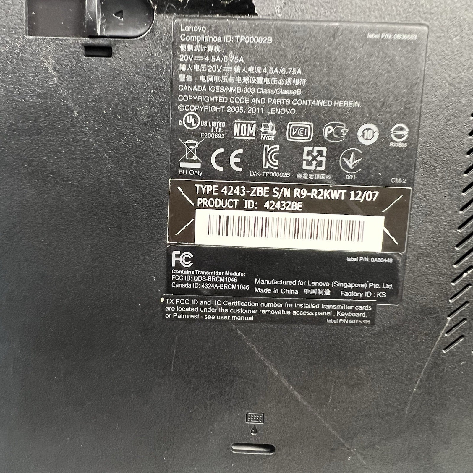 Lenovo ThinkPad T520 Intel i7-2640M 8GB 320GB HDD Win 11 w/ Charger|ELP69, READ