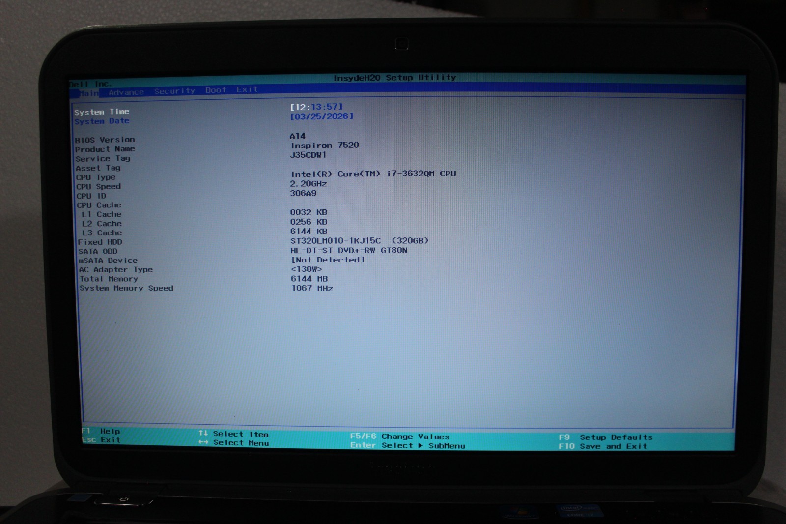 Dell Inspiron 15R (2.20GHz/6GB/320GB) WEBCAM, 15.6″ WUXGA Windows 7 PRO 64-Bit