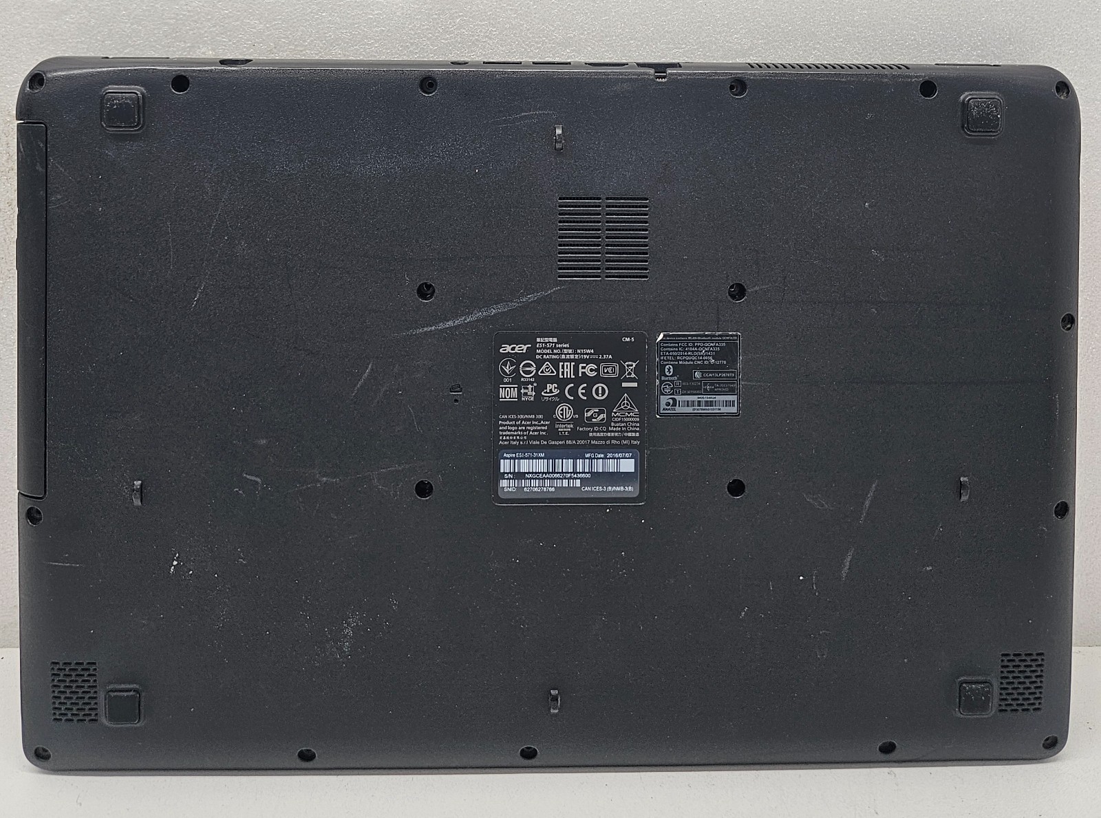 Acer Aspire E 15 ES1-571-31XM Laptop Intel Core NO RAM/HD/OS/POWER (FL)