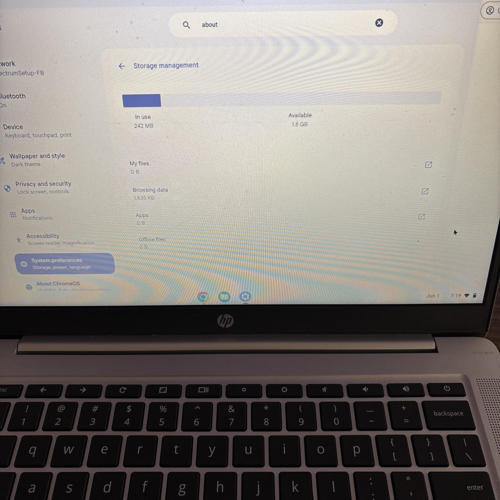 HP 14a-na0031wm 14 inch Chromebook