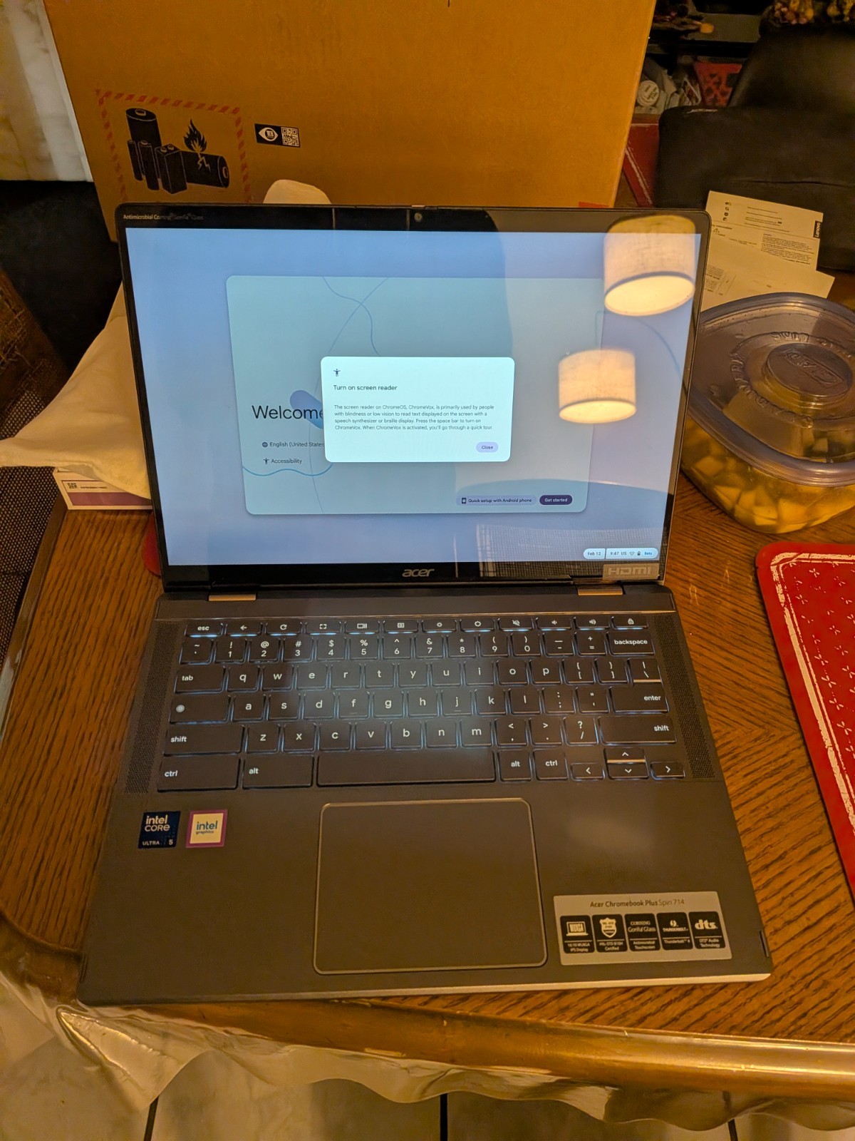 Acer Spin 714 Chromebook Plus – 14″ 2-in-1 Touchscreen – Intel Core i5 – 8GB RAM
