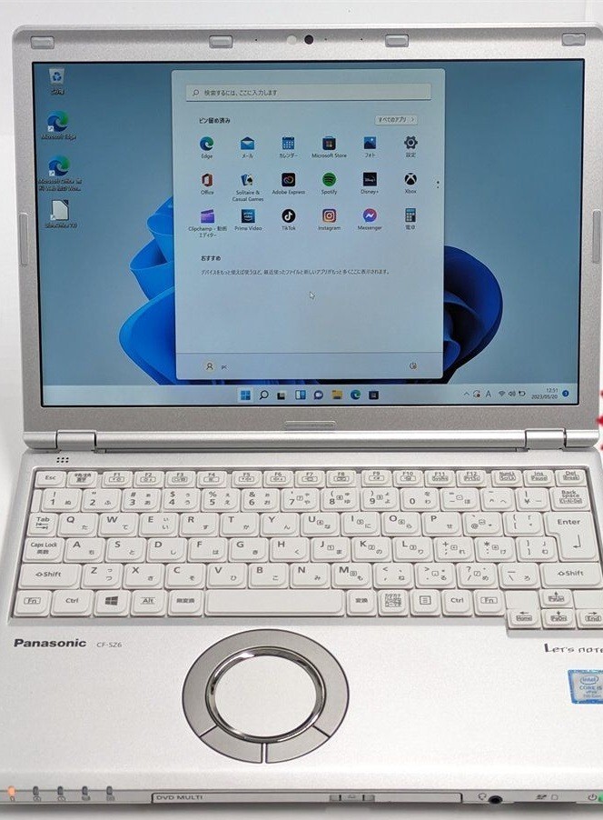Panasonic Let’s Note CF-SZ6RDQVS 256G RAM 8GB Windows 11 From Japan