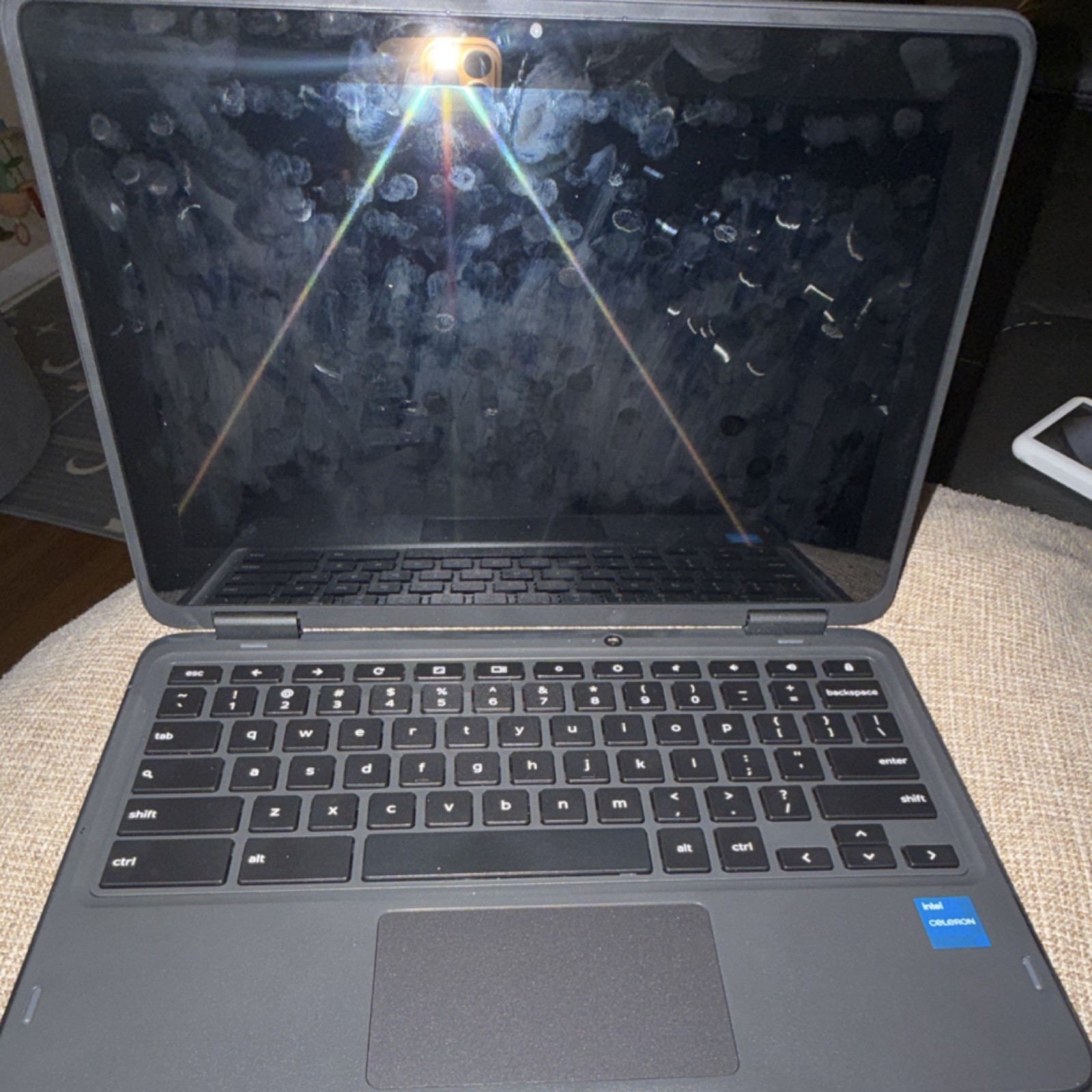 Dell Chromebook Laptop Chrome OS Intel Celeron 12″ Black Built-in Webcam
