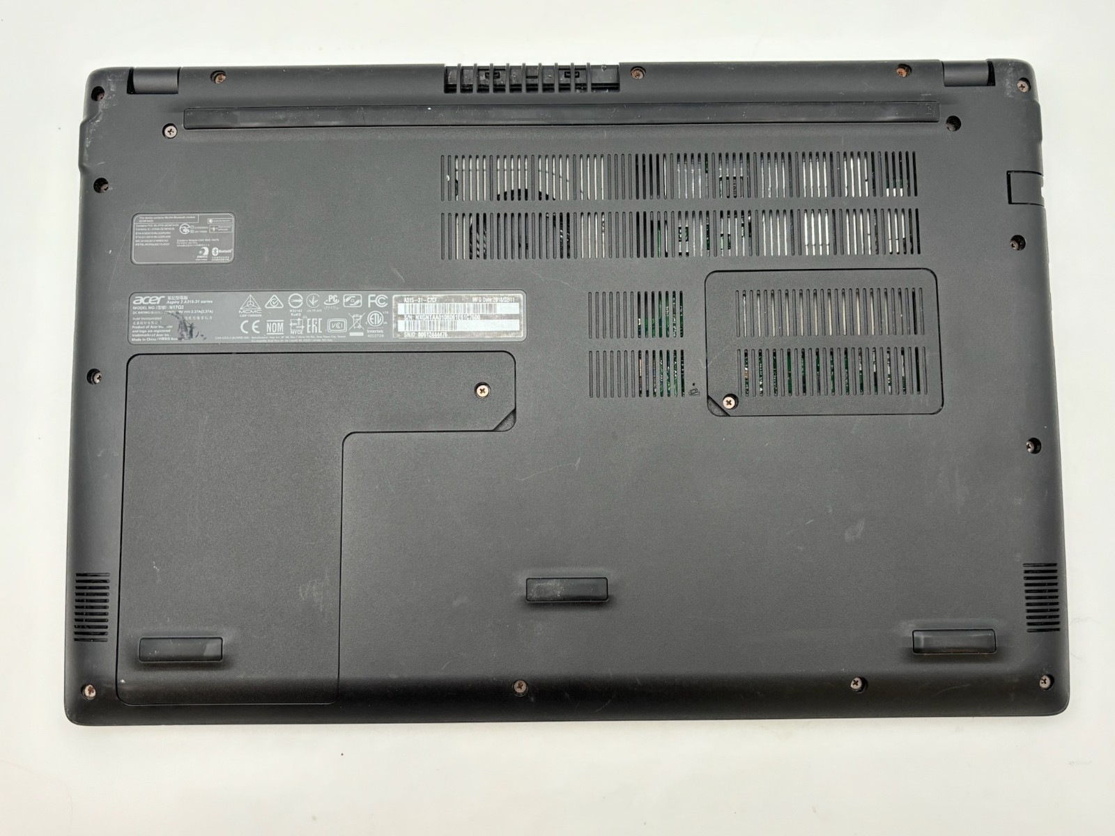 Acer Aspire A315-31 15.6″ 512 GB SSD 4 GB RAM Celeron CPU N3350 Windows 10 Home