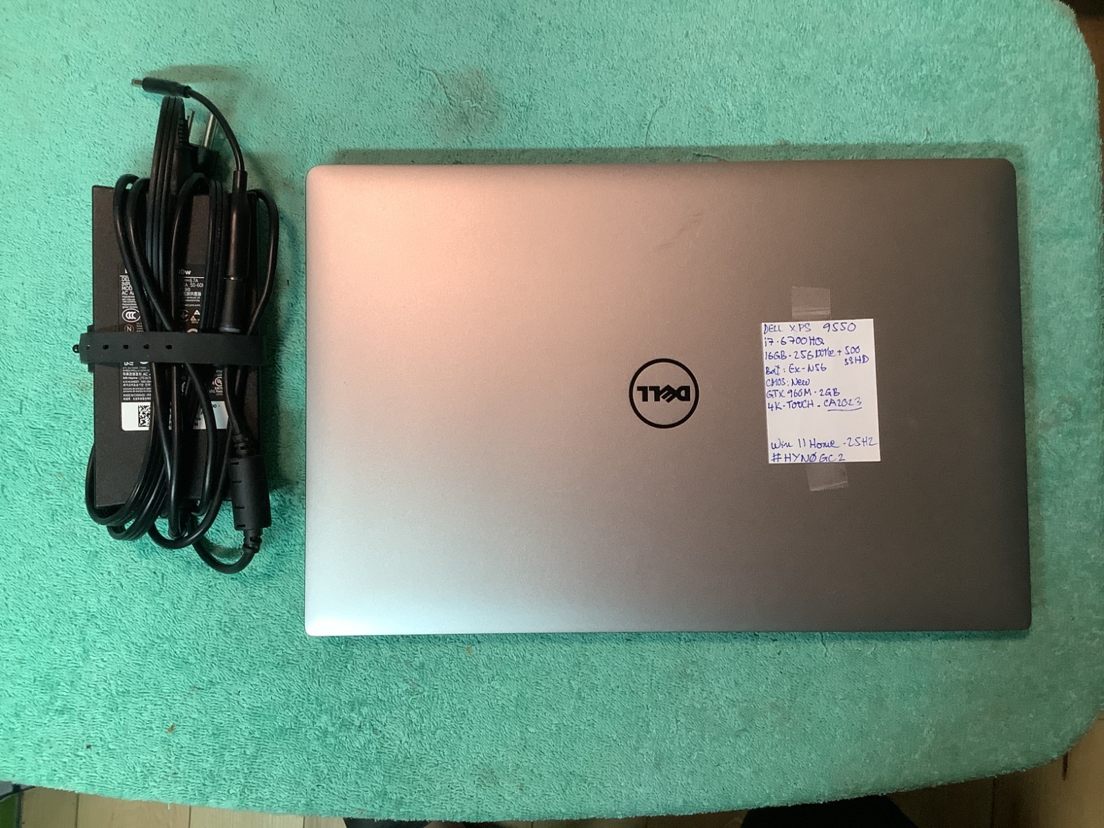 Dell XPS 9550, 4K Touch Gaming-GTX 960M, i7 6700HQ, 16GB – 256 + 500 Win 11 Home