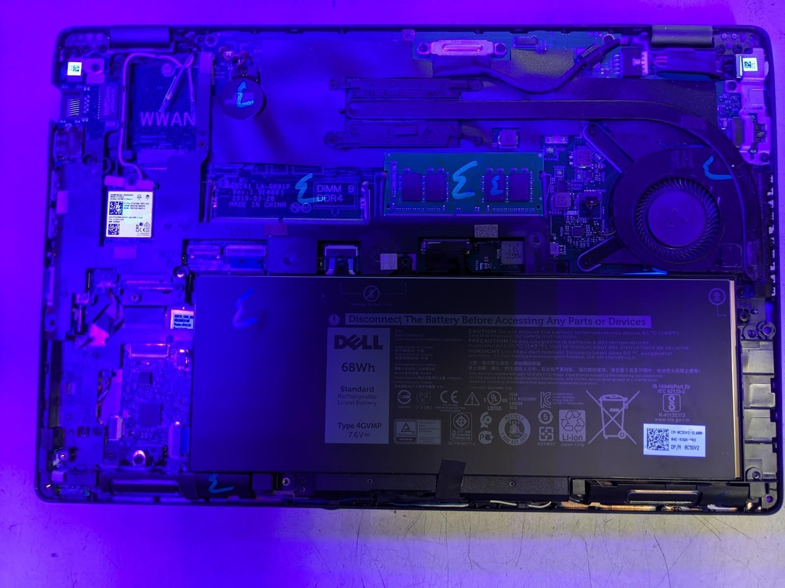 DELL LATITUDE 5400 i7-8665U @ 1.90GHz, 8GB RAM, NO HDD/OS – (FOR PARTS)