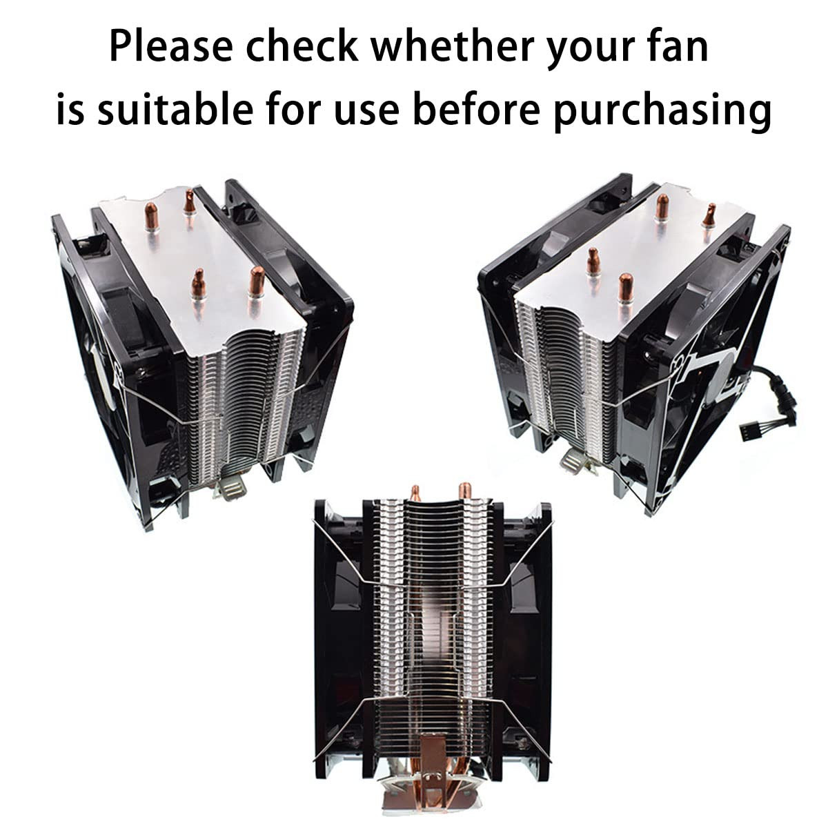 4Pcs Computer Mainboard CPU Radiator Fan Fixing Clip Computer Cooling Accessorie