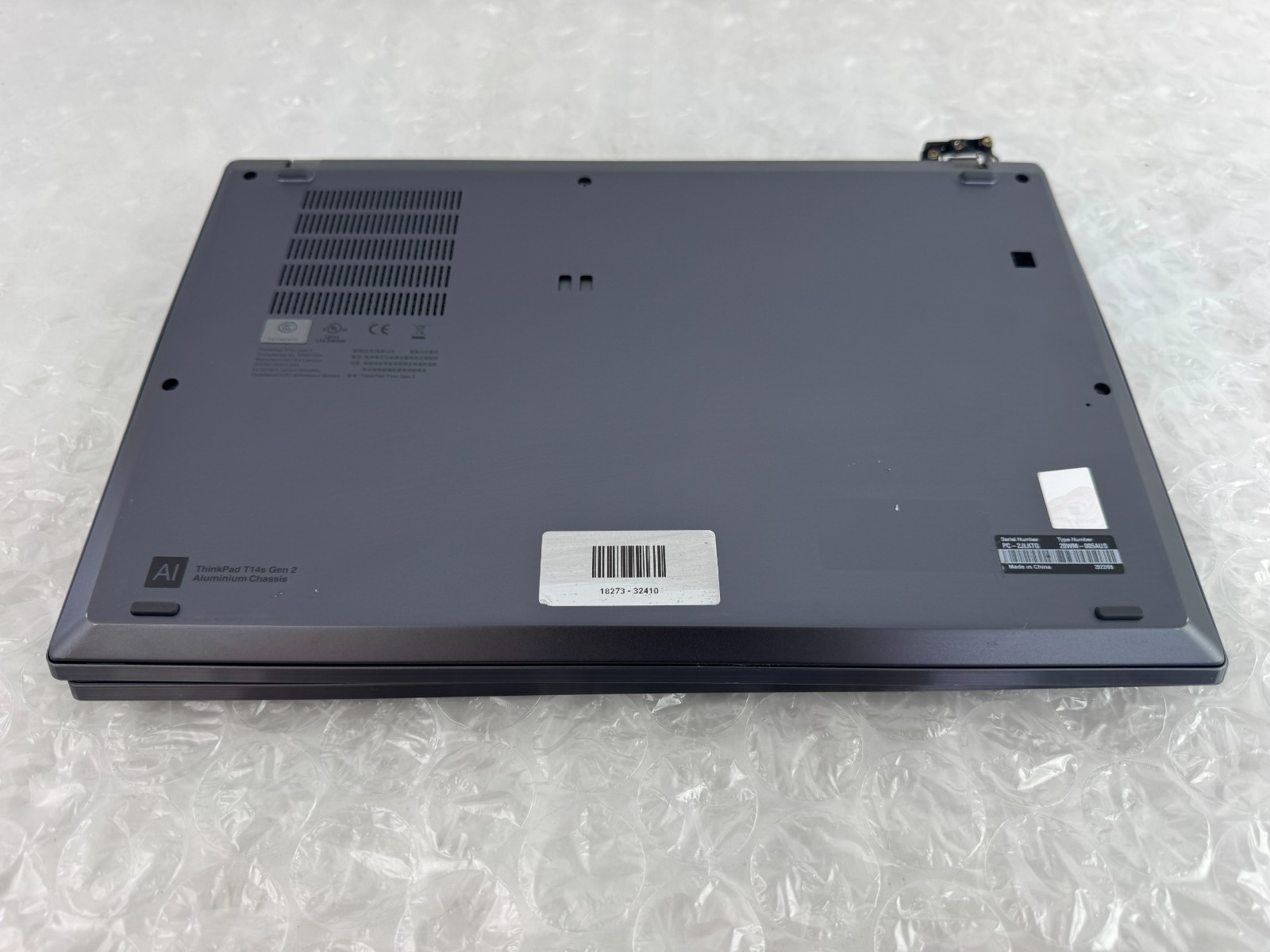 Lenovo ThinkPad T14s Gen 2 i7-1185G7 16GB No SSD/OS/AC Parts/Repair Laptop