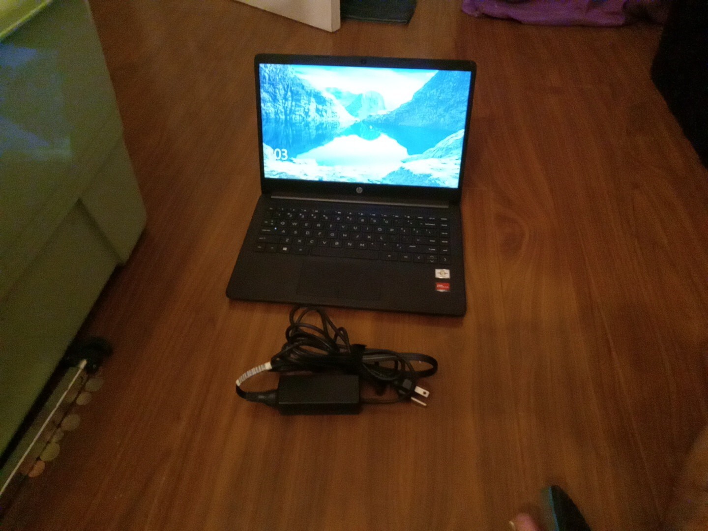 hp notebook 15 used, black good condition  with Charging Cord.