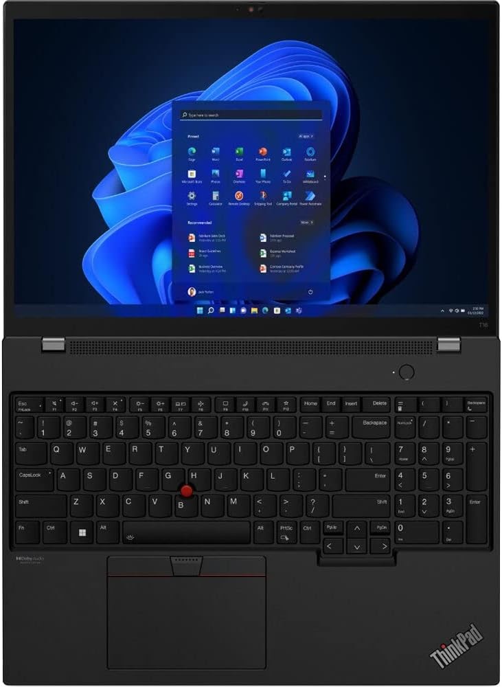 Lenovo ThinkPad T16 16″ Intel Core i5 12th Gen 16GB 256GB Windows 11 Good