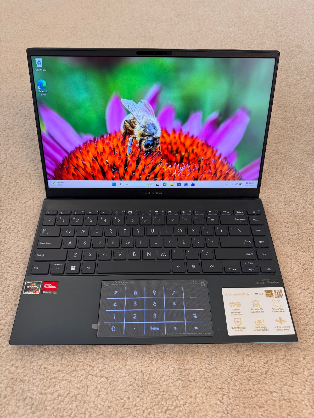 ASUS ZENBOOK 14 UM425QA 14″ 512GBSSD/16GBRAM AMD RYZEN 9 5900HX WIN11PRO LOOK!