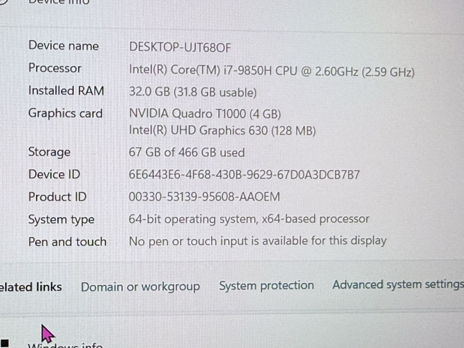 ⭐️CLEAN HP ⭐️ ZBook 15 G6 i7-9850H 2.6GHz 32Gb 512Gb SSD 120w pwr adptr WIN11PRO