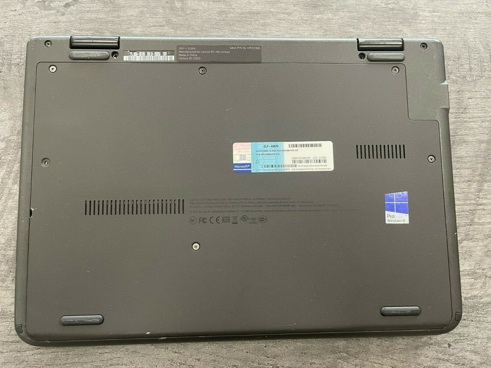 Lenovo Thinkpad Yoga Touchscreen Laptop Computer Windows 10 4GB 128GB SSD HDMI