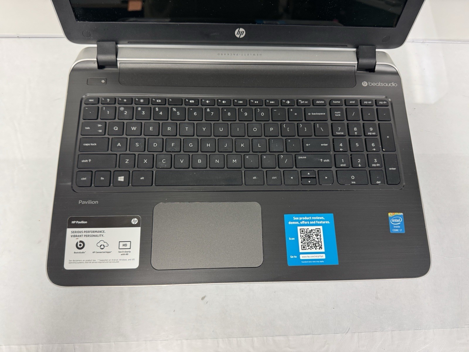 HP Pavilion 15-P100DX Notebook i7-4510U 2.00GHz 6GB Ram No HDD #1