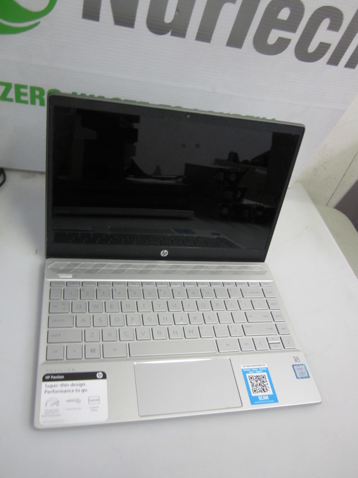 HP Pavilion 13-an0010nr i5-8265U 8GB 1.60GHZ 256GB M2SSD NO OS + AC LAPTOP READ